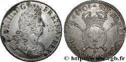 LOUIS XIV  THE SUN KING  Écu aux insignes 1701 Paris AU/XF