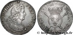 LOUIS XIV LE GRAND OU LE ROI SOLEIL Écu aux insignes 1701 Paris TTB+