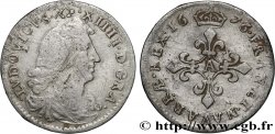 LOUIS XIV  THE SUN KING  Quatre sols à la croix formée de lis 1676 Paris