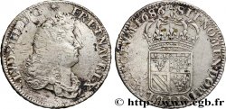LOUIS XIV  THE SUN KING  Demi-écu de Flandre 1686 Lille VF/XF