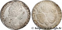 LOUIS XIV  THE SUN KING  Écu aux trois couronnes 1711 Nantes AU
