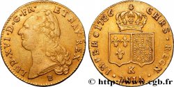 LOUIS XVI Double louis d’or aux écus accolés 1786 Bordeaux TTB/TTB+