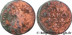 LOUIS XIV  THE SUN KING  Liard de cuivre, 2e type n.d. Pont-de-l’Arche