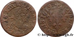 LOUIS XIII  Double tournois, 19e type 1639 s.l.