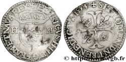 HENRI IV LE GRAND Douzain aux deux H, 2e type 1594 Saint-Lô