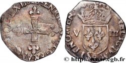 HENRY III Huitième d écu, croix de face 1582 Rennes