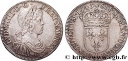 LOUIS XIV  THE SUN KING  Demi-écu, portrait à la mèche courte 1645 Paris, Monnaie de Matignon AU/AU