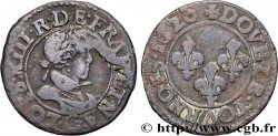 LOUIS XIII LE JUSTE Double tournois, type 2 de Poitiers 1620 Poitiers