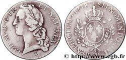 LOUIS XV THE BELOVED Écu aux branches d’olivier, tête ceinte d’un bandeau 1748 Lille