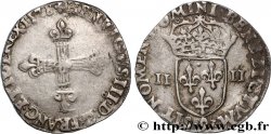 HENRY III Quart d écu, croix de face 1578 Rennes