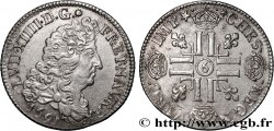 LOUIS XIV LE GRAND OU LE ROI SOLEIL Quart d écu aux huit L, 1er type 1691 Rennes TTB+