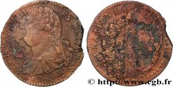 LOUIS XVI (MONARQUE CONSTITUTIONNEL)  2 sols dit &nbsp;au faisceau&nbsp;, type FRANCOIS 1792 Lille