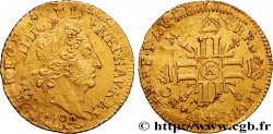 LOUIS XIV  THE SUN KING  Demi-louis d’or aux huit L et aux insignes 1702 Bordeaux