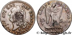 LOUIS XVI (MONARQUE CONSTITUTIONNEL)  15 sols dit &nbsp;au génie&nbsp;, type FRANCOIS 1791 Limoges
