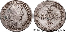LOUIS XIV &nbsp;THE SUN KING&nbsp; Quatre sols à la croix formée de lis 1676 Vimy-en-Lyonnais (actuellement Neuville-sur-Saône)