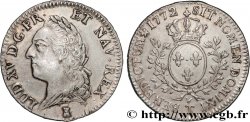 LOUIS XV DIT LE BIEN AIMÉ Demi-écu aux branches d’olivier, buste lauré 1772 Nantes