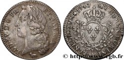 LOUIS XV DIT LE BIEN AIMÉ Cinquième d’écu aux branches d’olivier, tête ceinte d’un bandeau 1747 Paris