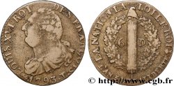 LA CONVENTION 6 deniers dit  au faisceau , type FRANÇOIS 1793 Nantes TTB