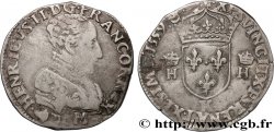 FRANÇOIS II. MONNAYAGE AU NOM D HENRI II Teston à la tête nue, 3e type 1559 Bordeaux TB+