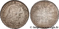 LOUIS XIV LE GRAND OU LE ROI SOLEIL Demi-écu aux huit L, 1er type 1690 Rennes TTB/TTB+
