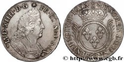 LOUIS XIV LE GRAND OU LE ROI SOLEIL Écu aux palmes 1695 La Rochelle TTB+