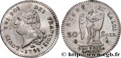 LOUIS XVI (MONARQUE CONSTITUTIONNEL)  30 sols dit  au génie , type FRANÇOIS 1791 Paris SUP