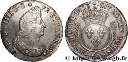 LOUIS XIV LE GRAND OU LE ROI SOLEIL Écu aux palmes 1693 Rennes TTB+