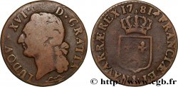 LOUIS XVI Demi-sol dit  à l écu  1781 Aix-en-Provence