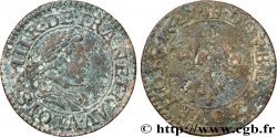 LOUIS XIII LE JUSTE Double tournois, type 2 de Paris 1621 Paris