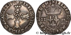 HENRY IV Quart d écu, croix feuillue de face 1600 Bayonne