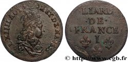 LOUIS XIV  THE SUN KING  Liard de cuivre 1655 Limoges