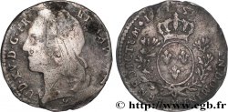 LOUIS XV DIT LE BIEN AIMÉ Dixième d écu aux branches d’olivier, tête ceinte d’un bandeau 1757 Toulouse
