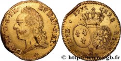 LOUIS XV DIT LE BIEN AIMÉ Double louis d or aux écus ovales, buste lauré 1772 Lille