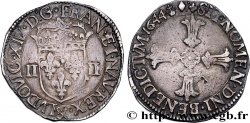 LOUIS XIV LE GRAND OU LE ROI SOLEIL Quart d écu, à la croix fleuronnée 1644 Aix-en-Provence TTB
