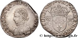 HENRY III. COINAGE IN THE NAME OF CHARLES IX Teston, 2e type 1575 Poitiers