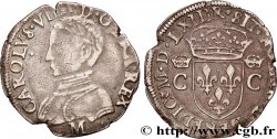 CHARLES IX Demi-teston, 2e type 1563 Toulouse