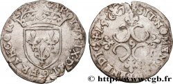 CHARLES IX Sol parisis , 1er type 1567 Rennes