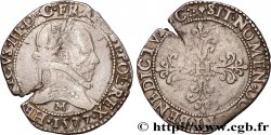 HENRY III Demi-franc au col plat 1577 Toulouse