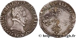 HENRY III Quart de franc au col plat 1579 La Rochelle