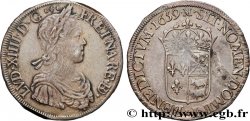 LOUIS XIV LE GRAND OU LE ROI SOLEIL Écu de Béarn, portrait à la mèche longue 1659 Morlaàs TTB+/TTB