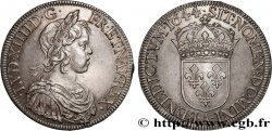 LOUIS XIV LE GRAND OU LE ROI SOLEIL Écu, portrait à la mèche courte 1644 Paris, Monnaie du Louvre SUP