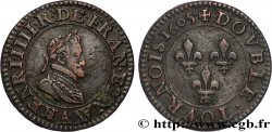 HENRY IV Double tournois, 1er type de Paris (légende française) 1605 Paris, Moulin des Étuves