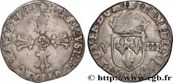 HENRI IV LE GRAND Huitième d écu, croix feuillue de face 1605 Bayonne