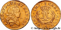 LOUIS XV DIT LE BIEN AIMÉ Louis d or aux deux L entrelacées et aux palmes longues 1725 Reims TTB
