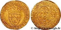 CHARLES VI LE FOU OU LE BIEN AIMÉ Écu d or à la couronne n.d. Tours TTB