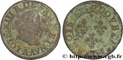 LOUIS XIII LE JUSTE Double tournois, type 1 1615 Paris, Moulin du Louvre