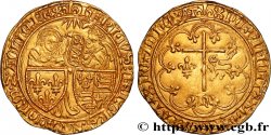 HENRY VI DE LANCASTRE - ROI DE FRANCE (1422-1453) - ROI D ANGLETERRE (1422-1461) et (1470-1471) Salut d or n.d. Saint-Lô SUP/TTB+