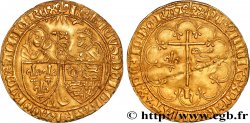 HENRY VI DE LANCASTRE - ROI DE FRANCE (1422-1453) - ROI D ANGLETERRE (1422-1461) et (1470-1471) Salut d or n.d. Saint-Lô TTB+