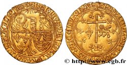 HENRY VI DE LANCASTRE - ROI DE FRANCE (1422-1453) - ROI D ANGLETERRE (1422-1461) et (1470-1471) Salut d or n.d. Saint-Lô TTB+/SUP