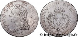 LOUIS XV DIT LE BIEN AIMÉ Écu aux branches d’olivier, buste lauré 1772 Paris
